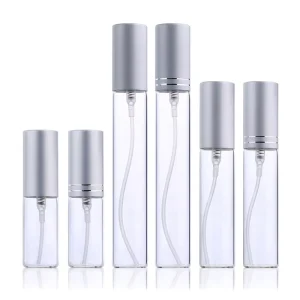 5ml 10ml 15ml Clear Glass Perfume Spray Bottle Refillable Sample Vial
