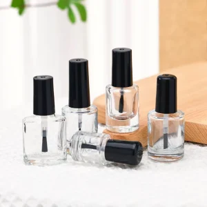 5ml 10ml 15ml Glass Nail Polish Bottle with Brush Cap