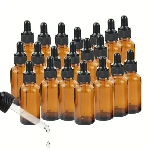 5ml 10ml 20ml 30ml 50ml 100ml Refillable Glass Dropper Bottles Cosmetic Serum Containers Packaging