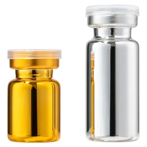 5ml 10ml Crimp Top Borosilicate Glass Vials Aluminum Plastic Combo Cap for Lyophilized Powder Cosmetic Liquid Storage