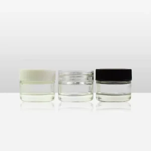 5ml Clear Airtight Herb Storage Jar with Screw Cap and Odor-Resistant Seal