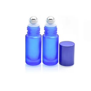 5ml Colorful Matte Roll-On Glass Eye Cream and Essential Oil Roller Bottle with Metal Ball