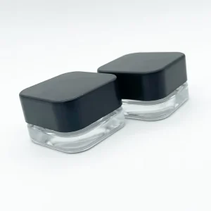 5ml Frosted Amber Glass Cosmetic Jar for Face Cream with Child-Resistant Lid