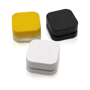 5ml Square Glass Concentrate Jar with Child-Resistant Lid, 7ml Leak-Proof Container for Wax