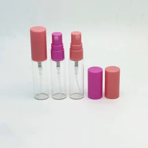 5ml clear Printing Glass Sprayer Bottle With 12 410 Color Mist Sprayer and Cap 16*73mm