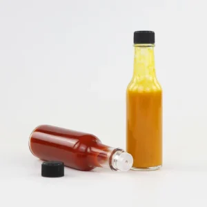 5oz 150ml Woozy Glass Hot Sauce Bottles with Dripper Lid