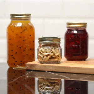 5oz 8oz 16oz 32oz 64oz Home Storage Glass Canning Jars Mason Jar with Split type Lid