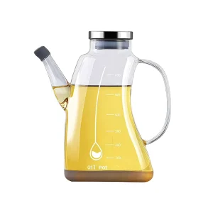 600ml 800ml 1000ml Clear Glass Oil Bottle With Frost Engraving and Decal Options