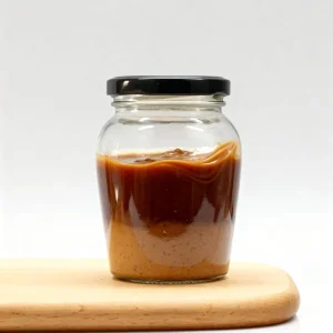 600ml Transparent Glass Peanut Butter Jar for Canning