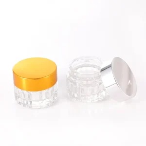 60g/80g/100g Flint Glass Jars for Cosmetic Skin Care Cream and Lotion