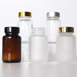 60ml 100ml 120ml 150ml 200ml Frosted Glass Pill Bottles