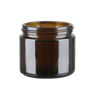 60ml 2OZ Amber Glass Cosmetic Jars