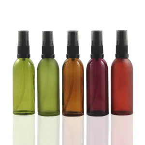 60ml 2oz Colorful Glass Spray Bottle with Round Shoulder Bottom Design Translucent Lid