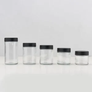 60ml 90ml 120ml 150ml 180ml 4 oz Glass Jars Clear Glass Paragon Jar 120ml Glass Jar with Lid