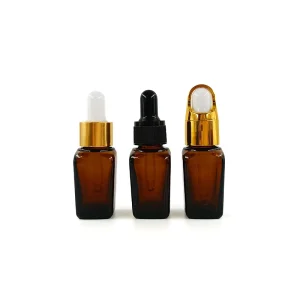 60ml Amber Glass Bottle Glass Dropper for Lotion Packaging