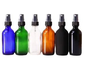 60ml Boston Glass Spray Bottle for Perfume and Essential Oil with Transparent Finish