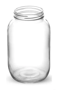 64oz Half Gallon Wide Mouth Glass Mason Jar with Plastic or Metal Lid