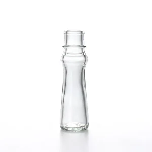 65ml Glass Round Pull Ring Sealed Seasoning Bottle Empty with Labels for Chili Sauce Vinegar Sesame Kitchen Olive Oil