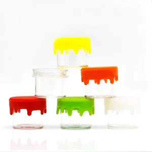 6ml 50lmlRound Glass Food Canning Jar Baby Glass Jar Yogurt Pudding Jam Honey Jar With Silicone Lid