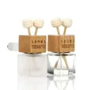 6ml Square Transparent Car Vent Perfume Bottle
