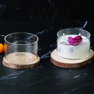 6oz 200ml Empty Heat-Resistant Glass Candle Jar for Candle Making