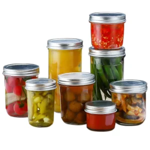 6oz 8oz 10oz 16oz Custom Glass Food Storage Jars with Lids for Cookies, Candy, and Pet Food