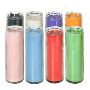 7 Days Spiritual Soy Wax Candle Metal Jar Customized Scent Holiday Diwali