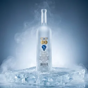 700ml 1000ml Clear Flint Glass Spirit Bottles with Cork for Rum Gin Vodka Wide Mouth