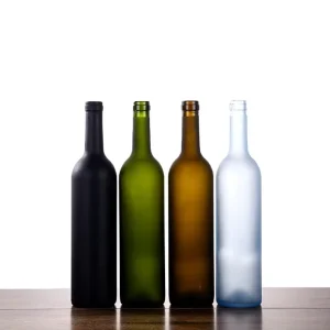 700ml 750ml Colorful Screen-Printed Glass Wine and Vodka Bottle with Custom Design
