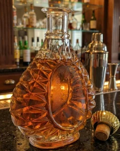 700ml 750ml Crystal Cut Clear Glass Liquor Bottles with Cork Stopper and Matte Frost Finish
