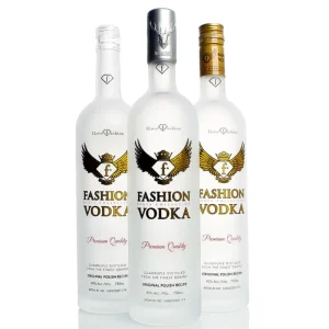 700ml 750ml Custom Frosted Glass Bottle with Silk Screen Printing for Vodka Liquor Gin