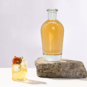 700ml 750ml Transparent Clear Glass Vodka Gin Tequila Liquor Bottle with Corks