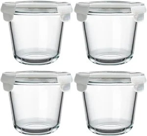 700ml Borosilicate Glass Food Soup Storage Containers Clip on Airtight Lids BPA Free