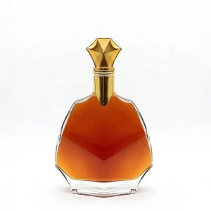 700ml Clear Empty Glass Wine Bottles with Engraving and Hot Stamping