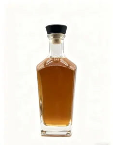 700ml Clear Glass Bottle with Hot Stamping for Whiskey and Spirits