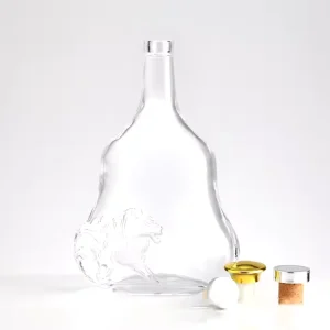 700ml Gin Brandy XO Custom Transparent Spirits Bottle