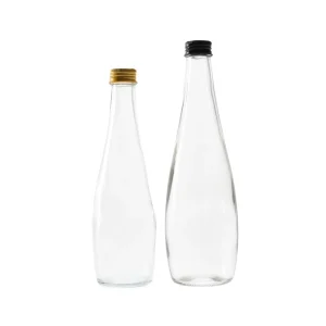 750ml Clear Frosted Glass Juice and Wine Bottle with Screw Cap