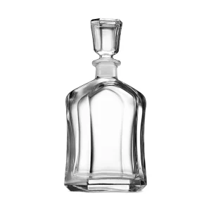 750ml Crystal Glass Liquor Bottle with Glass Base