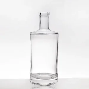 750ml Customized Empty Square Glass Bottle for Liquor Vodka Gin Rum Alcohol and Whiskey