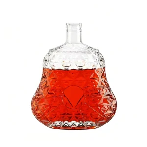 750ml Cylinder Glass Bottles for Rum Vodka Spirit and Whiskey with Rubber Stopper Sealing and Screen Printing