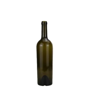 750ml Cylinder-Shaped Red Wine Glass Bottle with Cork Seal