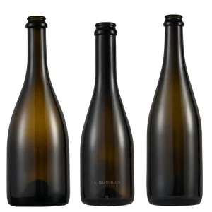 750ml Eco-Friendly Frost Sparkling Wine Bottle With Cork Seal and Screw Cap