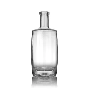 750ml Flint Glass Port Norris Spirits Bottle, Round Bar Top, 21.5mm Neck Diameter
