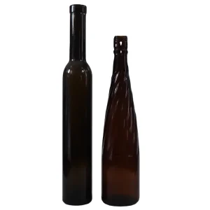 750ml Glass Liquor Bottle with Cork for Ice Wine, Whiskey, Vodka, Champagne, or Coffee