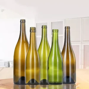 750ml Thickened High-White Glass Wine Bottle with Custom Shape