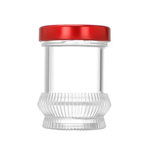 75ml Round Clear Empty Mini Honey Nuts Bird’s Nest Chili Sauce Caviar Food Storage Glass Jam Jar