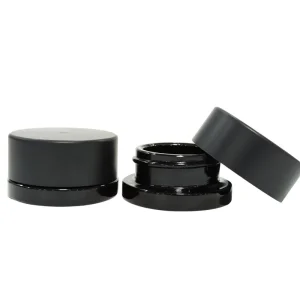 7ml Black Violet Concentrate Jar with Child-Resistant UV-Protective Screw Cap, Screen Printed