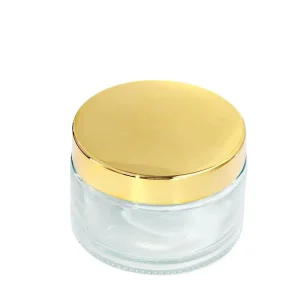 7oz 200ml Wide Mouth Transparent Glass Mask Scrub Body Cream Jar