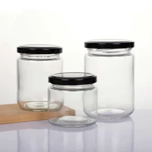 7oz 8oz 200ml 225ml 245ml Food-Grade Wide-Mouth Glass Jars with Lids for Spices, Honey, and Jam
