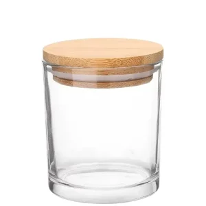 7oz Exclusive Customizable Luxury Clear Glass Candle Jars Glass Candle Container With Lids